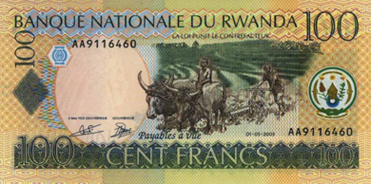 Rwandan francs 100