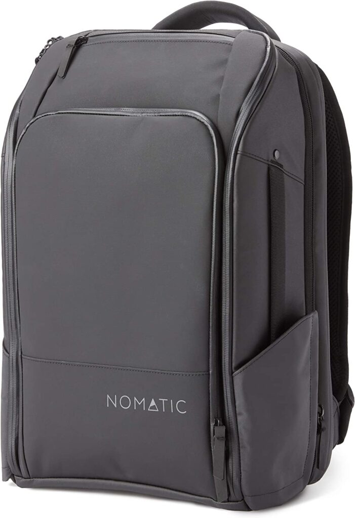 nomadic travel back pack - tech travel essentials 2023